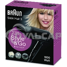 Фен Braun BRHD350E 1600Вт черный