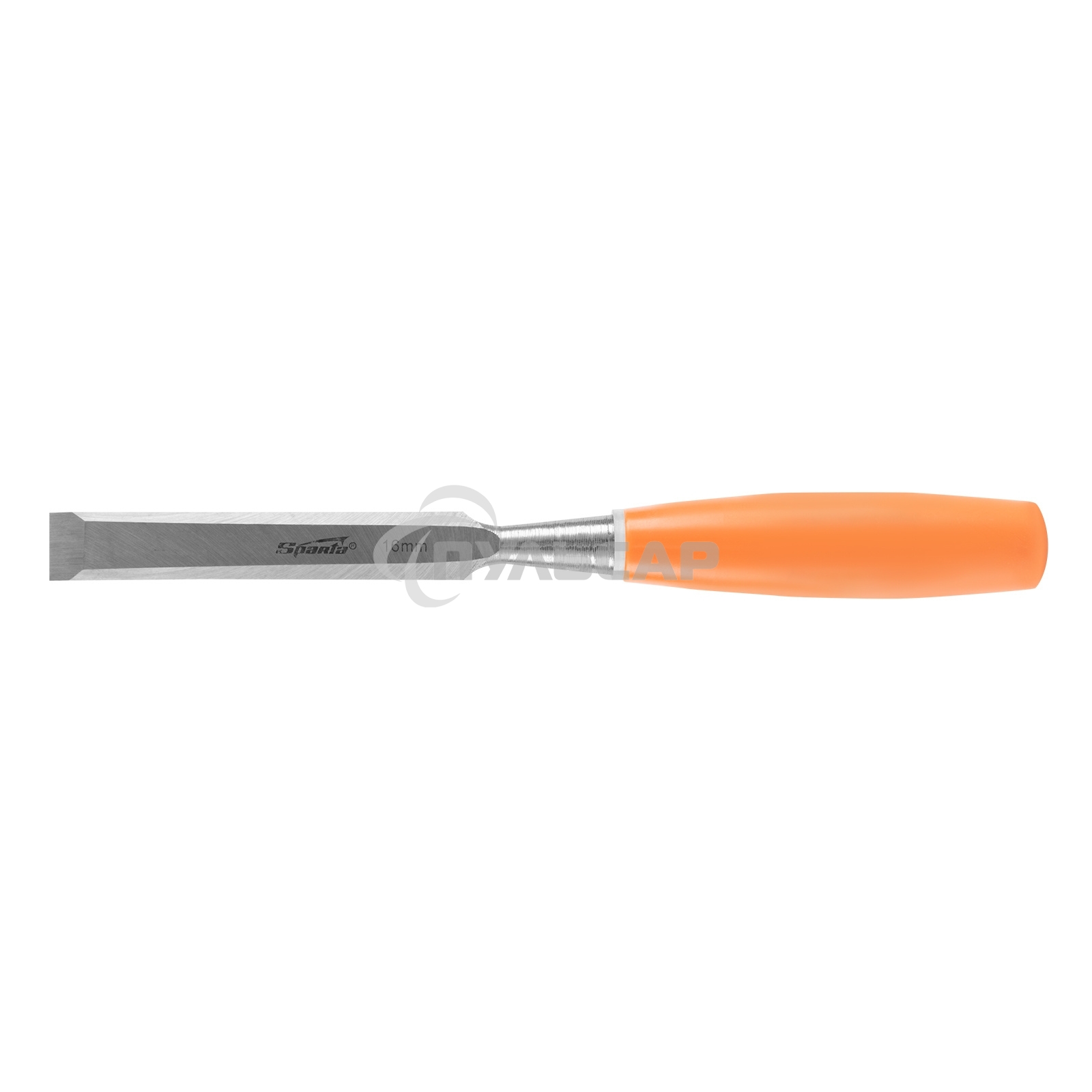 Стамеска Sparta 16 мм, плоская, пластиковая рукоятка 244175
