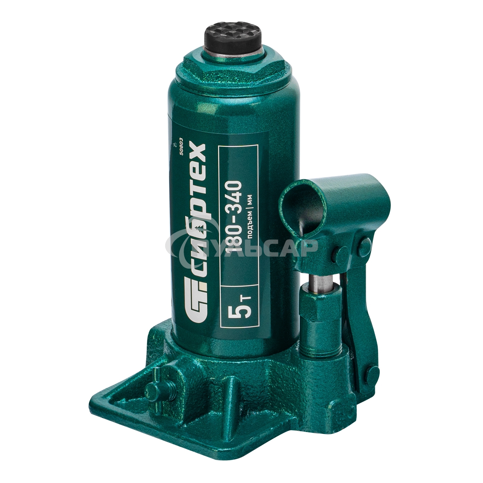 Домкрат гидравлический Сибртех бутылочный, 5т, 180-340мм