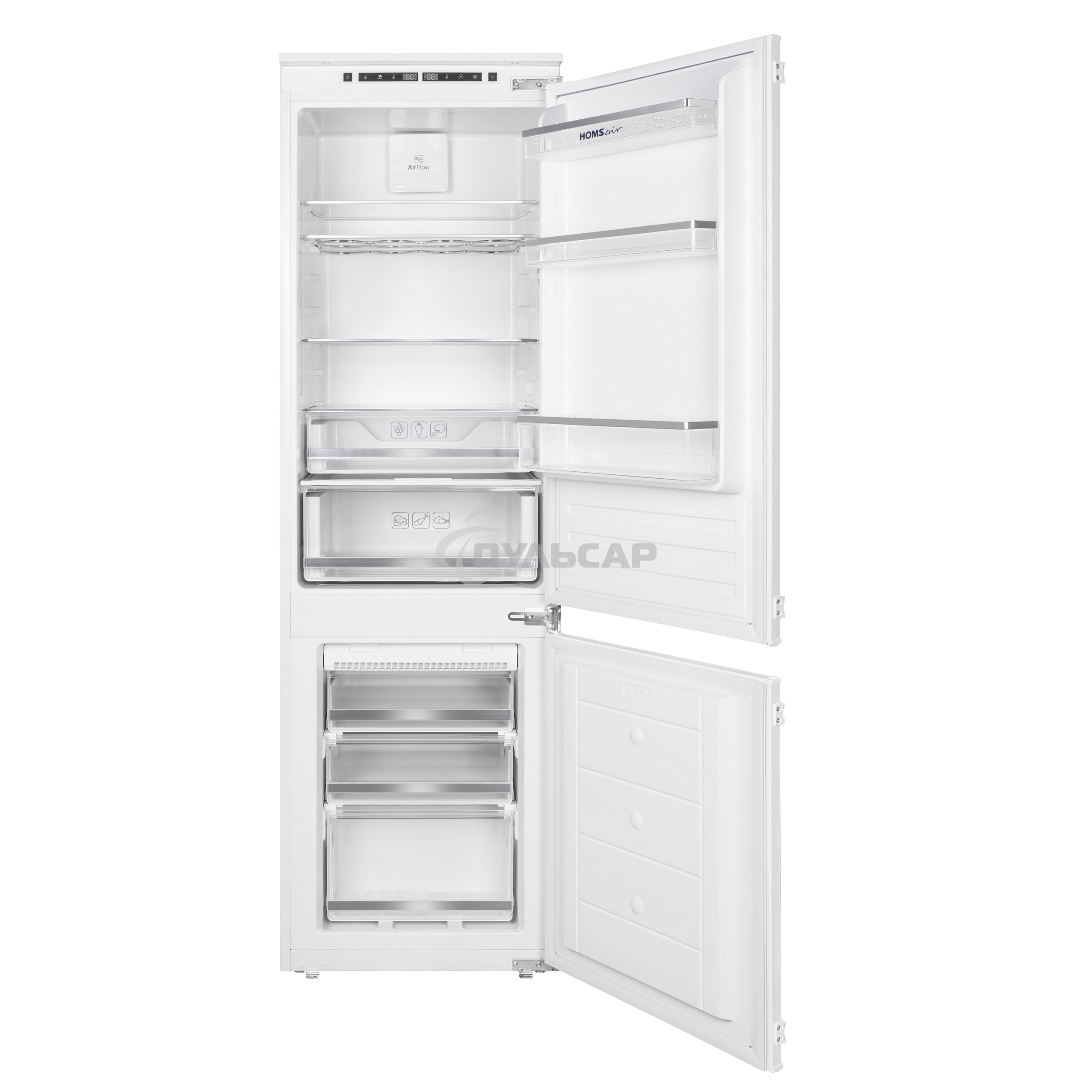 Встраиваемый холодильник HOMSair FB177NFFW Inverter