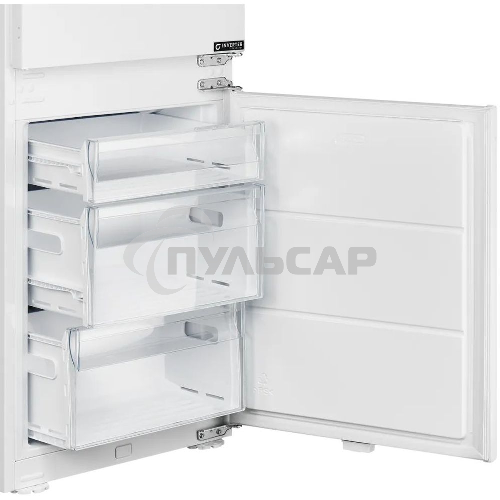 Встраиваемый холодильник Kuppersberg RBN 1764, High-Tech, полезный объем 243 л, No Frost, супер заморозка, инверторный компрессор, электронное управление, энергоэффективность А+