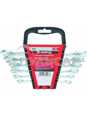 Набор рожковых ключей Matrix (6-17 мм) 6 шт.