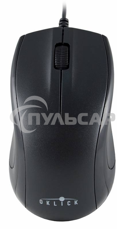 Мышь проводная Oklick 185M черный, 1200 dpi, USB, кнопки - 3