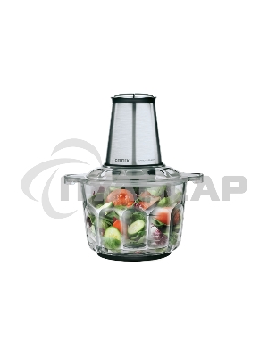 Измельчитель Centek CT-1395 Сталь 600Вт 2 скорости, стеклянная чаша 2,0л, разборные ножи, 4 лезвия