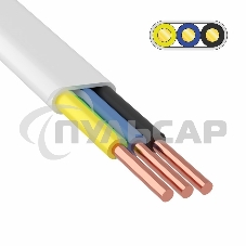 Провод ПБВВ/ПУСП 3x2,5 мм² 100 м ГОСТ 26445-85, ТУ 3551-021-38229892-2017 Провод ПБВВ/ПУСП 3x2,5 мм² 100 м ГОСТ 26445-85, ТУ 3551-021-38229892-2017