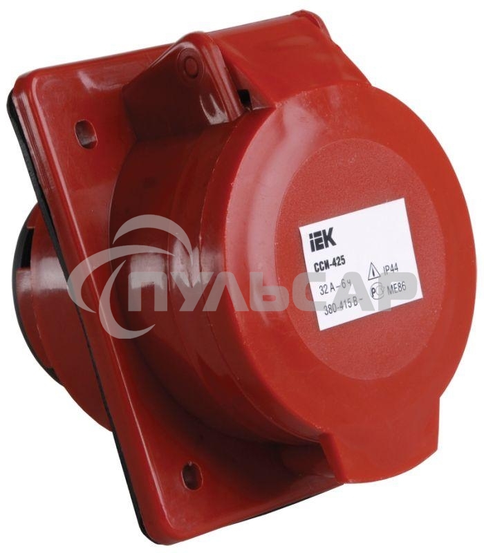 Розетка СП 32А 380В 3P+E+N ССИ-425 IP44 ИЭК PSR42-032-5