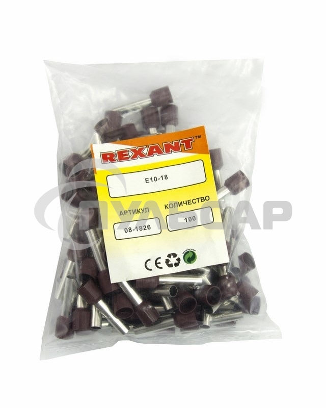 Наконечник штыревой втулочный изолированный F-18 мм 10 мм² (НШВи 10-18) слоновая кость Rexant