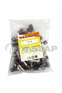 Наконечник штыревой втулочный изолированный F-18 мм 10 мм² (НШВи 10-18) слоновая кость Rexant