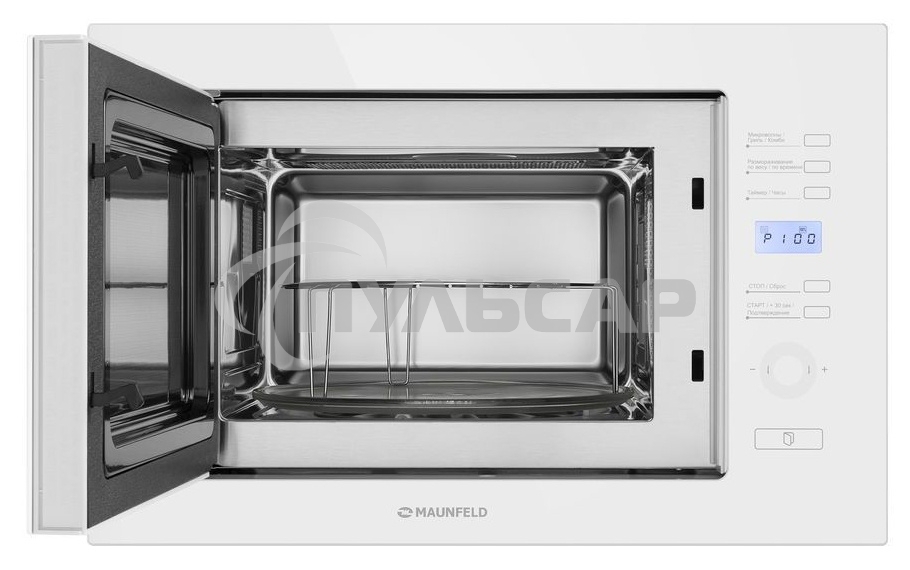 Микроволновая печь встраиваемая Maunfeld MBMO.25.7GW белый, 25 л, 900 Вт, переключатели - сенсор