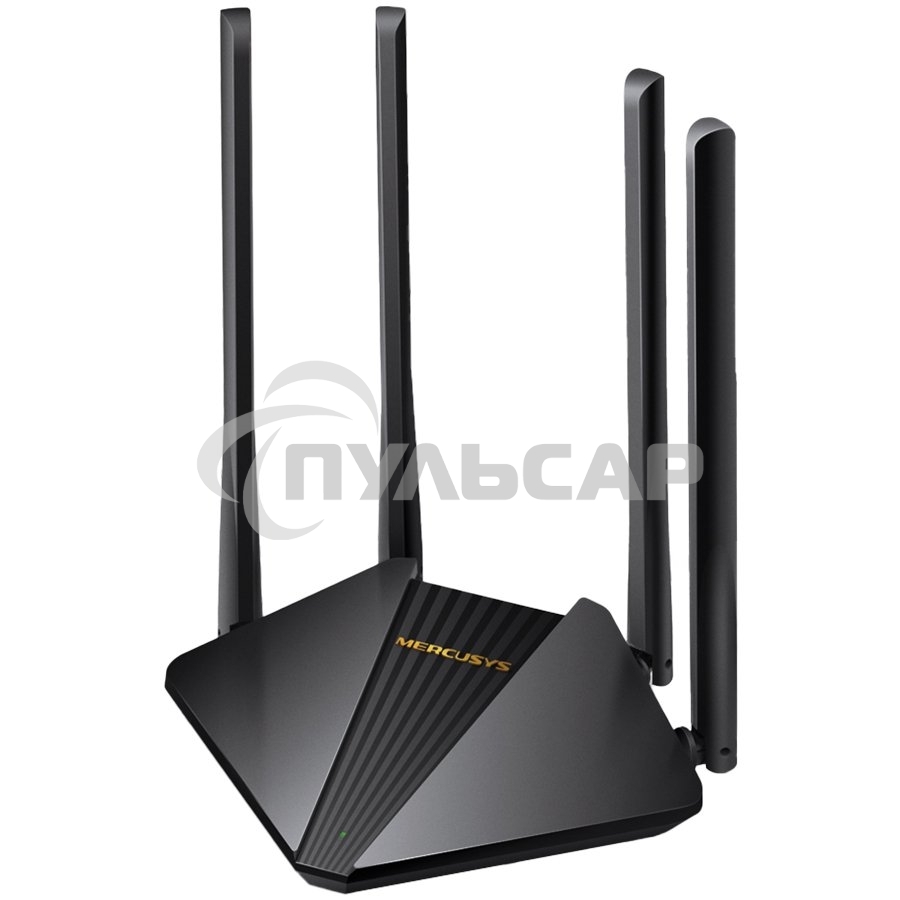 Wi-Fi роутер MERCUSYS MR30G, Wi-Fi 5, AC1200, 2.4/5ГГц, 2 LAN, черный