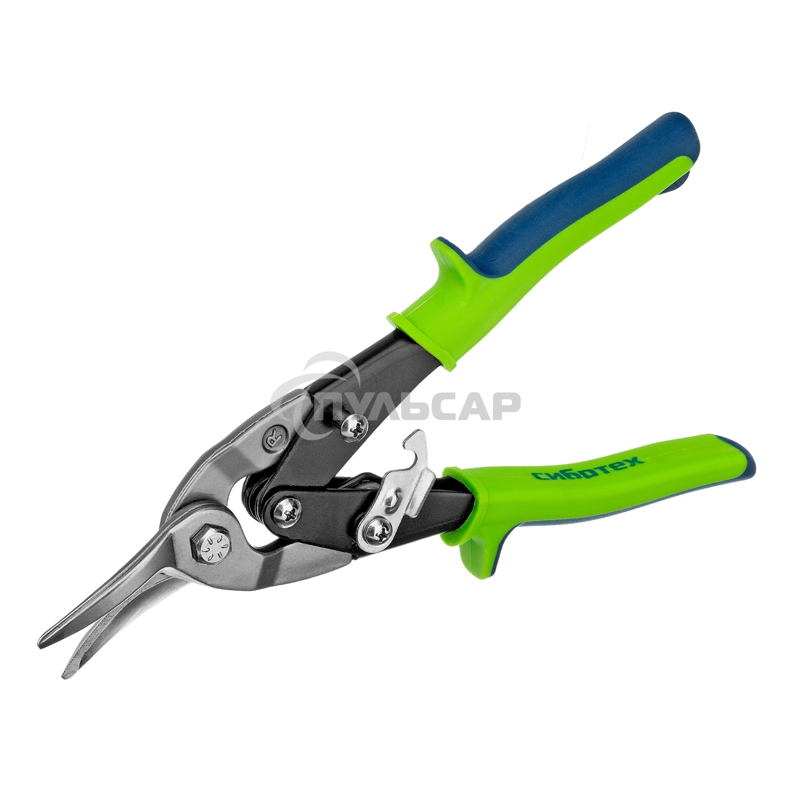 Ножницы по металлу, 250 мм, правый рез, сталь С55,двухкомпонентные рукоятки СИБРТЕХ