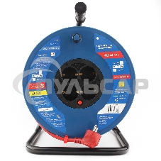 Удл. на пласт. катушке “Power Cube” IP20 16А 40м ПВС 3*1,5мм2 4 роз. с/з