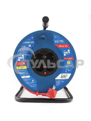 Удл. на пласт. катушке “Power Cube” IP20 16А 40м ПВС 3*1,5мм2 4 роз. с/з