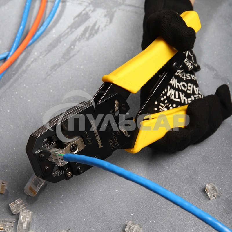 Кримпер PROconnect HT-200R для обжима 8P8C, 6P6C, 4P4C