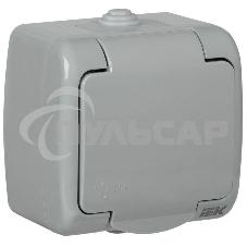 Розетка Iek ERA12-K03-16-54 РСш12-2-А Розетка 1-ая с з/к откр. уст. 16А IP54 AQUATIC