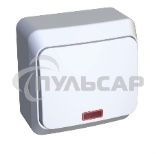 Выключатель 1-кл. ОП Этюд 10А IP20 с индик. белый SchE BA10-005B