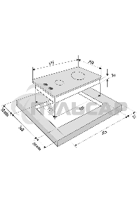 Газовая варочная панель Krona GALILEO 30 BL