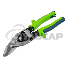 Ножницы по металлу, 250 мм, правый рез, сталь С55,двухкомпонентные рукоятки СИБРТЕХ