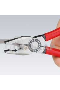 Пассатижи KNIPEX 0302180180мм ручки с двухцветными многокомпонентными чехлами