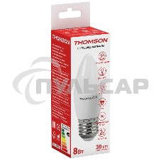 Лампа светодиодная Hiper THOMSON LED CANDLE 8W 670Lm E27 4000K TH-B2022