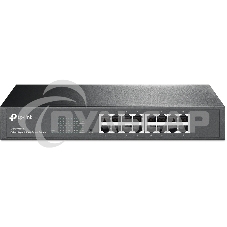 Сетевой коммутатор TP-Link SMB TL-SG1016DE 16-Port Gigabit Easy Smart Switch, 16 10/100/100Mbps RJ45 ports, MTU/Port/Tag-based VLAN, QoS, IGMP Snooping