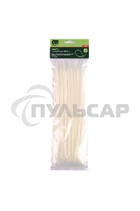 Хомуты СИБРТЕХ,300x3,6 мм,пластмассовые,белые,100 шт. 45531