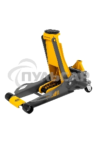 Домкрат гидравлический подкатной Denzel 3 т, 75-500 мм, быстрый подъем, низкий подхват, проф. 51250