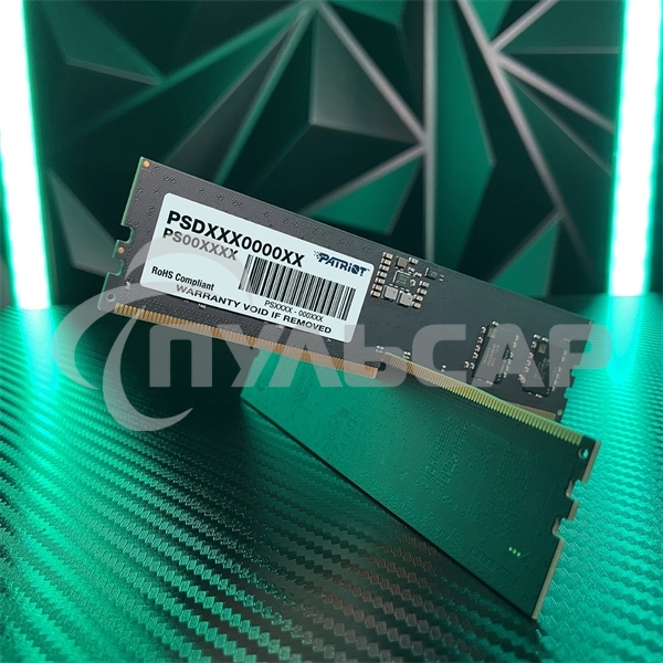 Оперативная память Patriot Signature, DDR5, 8Gb (1x8 Gb), 5200 MHz, CL42, DIMM