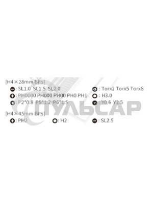 Отвертка электрическая с набором бит Kaisi CS 0312A