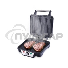 Гриль контактный Centek CT-1463 1800 Вт, 2 жаровни 280х230 мм, антипригар, нагрев 240 гр, нерж отдел