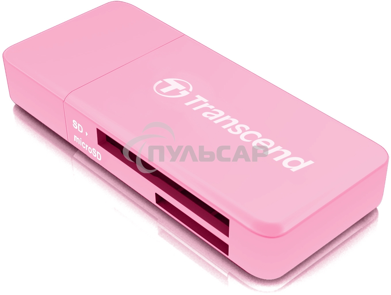 Считыватель карты памяти Transcend All in1 Multi Card Reader, Pink