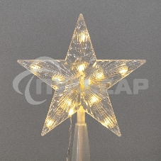 Гирлянда светодиодная Neon-night из росы с макушкой на елку 9 нитей х 2м, 200 LED, эффект водопада, теплый белый, 230В N