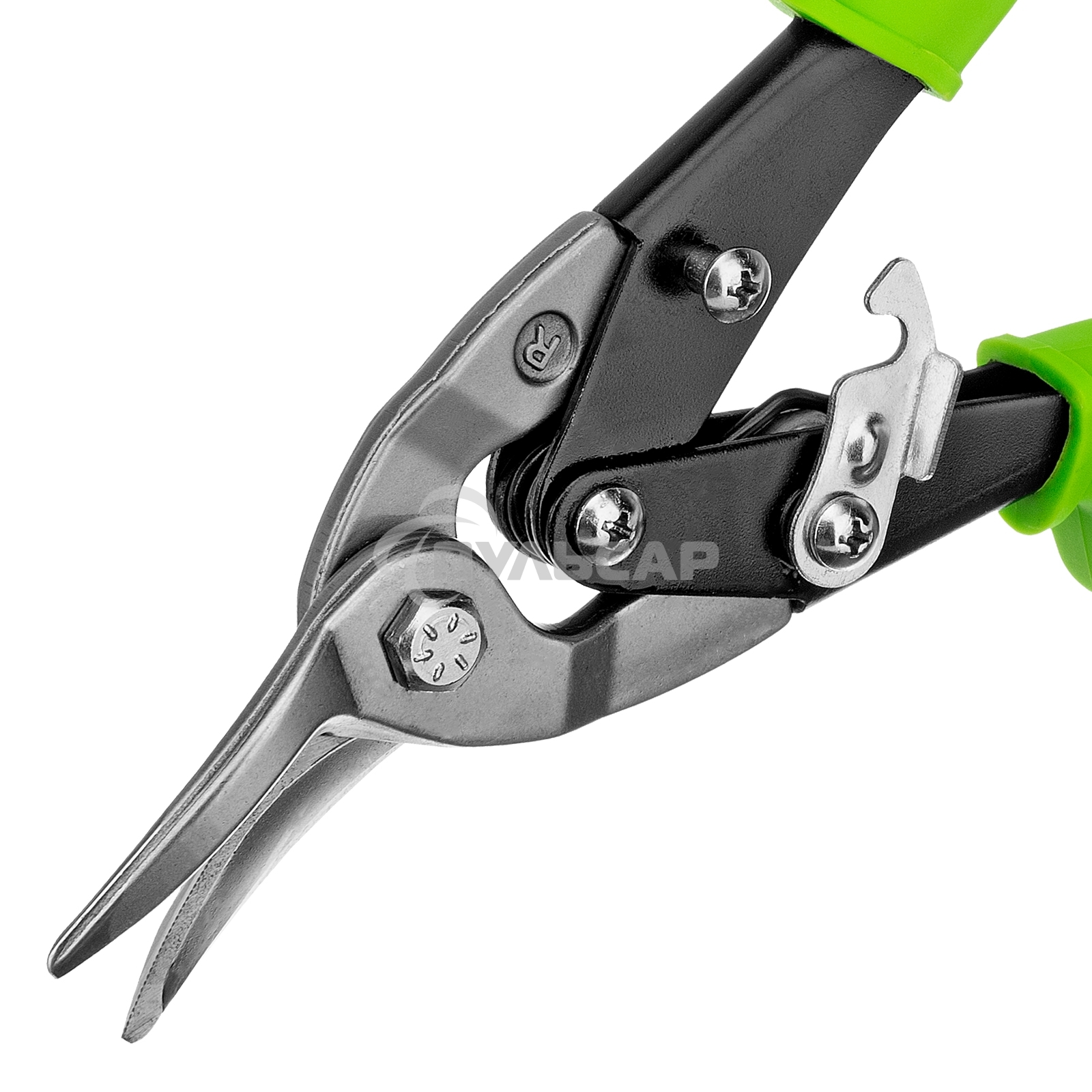 Ножницы по металлу, 250 мм, правый рез, сталь С55,двухкомпонентные рукоятки СИБРТЕХ