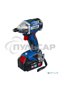 Гайковерт ЗУБР 20В бесщеточный, 2 АКБ (4А·ч), в кейсе, Профессионал. GB-250-42