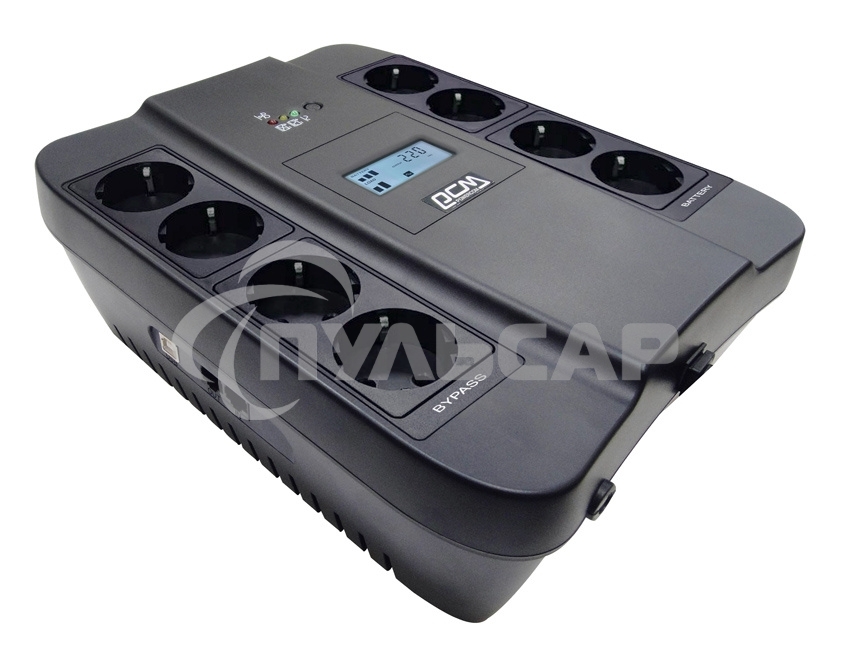 Источник бесперебойного питания Powercom Spider SPD-750U LCD 450Вт 750ВА черный