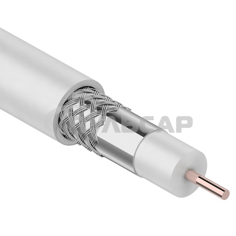 Кабель RG-6U, (48%), 75 Ом, 20м., белый 01-2205-20 PROconnect