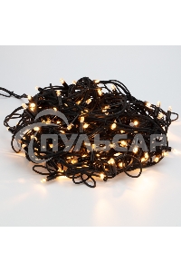 Гирлянда Neon-night Айсикл (Бахрома) светодиодная 5х0,7 м, с эффектом мерцания, 152 LED, черный провод каучук, теплое белое свечение