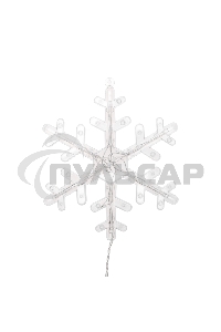 Гирлянда Neon-night Бахрома со снежинками 2,4х0,9м, 150 LED, белый, с контроллером 8 режимов, 230В