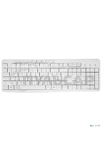 Клавиатура проводная Gembird KB-8430M, USB, белый