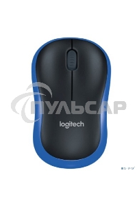 Мышь беспроводная Logitech M185 синий, 1000 dpi, радиоканал, USB, кнопки - 3