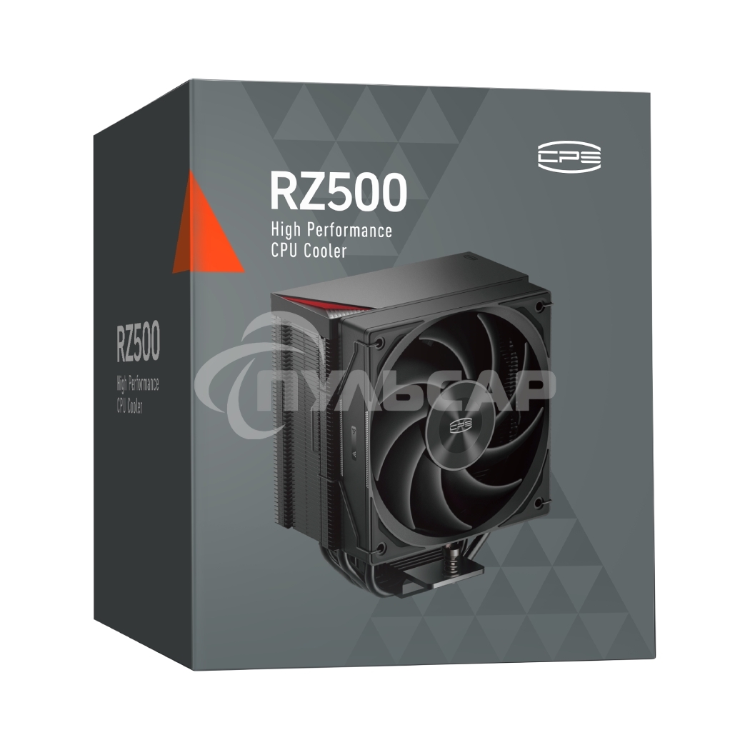 Кулер для процессора PCCooler RZ500 черный 120мм алюминий+медь 2200rpm 32db 4-pin 250W 155мм