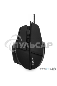 Мышь проводная Гарнизон GM-740G черный, 3200 dpi, USB, кнопки - 7