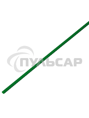 Термоусадочная трубка 4,0/2,0 мм, зеленая, по 1 м PROconnect