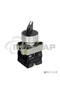 Переключатель LAY5-BD33 на 3 полож. черный I-O-II станд. ручка ИЭК BSW60-BD-3-K02