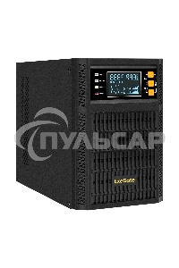 Источник бесперебойного питания On-line ExeGate PowerExpert TL-1000.LCD.AVR.2SH.USB.RS232.SNMP 1000VA/1000W, On-Line, PF=1, LCD, 2*Schuko, RS232, USB, SNMP-slot, встроенные батареи 12V 7.2Ah - 2шт, Tower, металлический корпус, черный