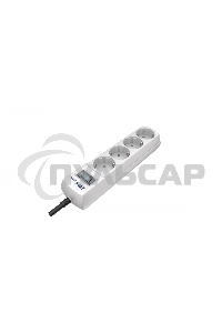 Сетевой фильтр Pilot mini 1.8м (4 розетки) белый (коробка)