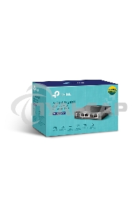 Коммутатор TP-Link 8-Port 10/100Mbps Unmanaged Switch with 4-Port PoE, metal case, desktop mount, PoE budget 41W.