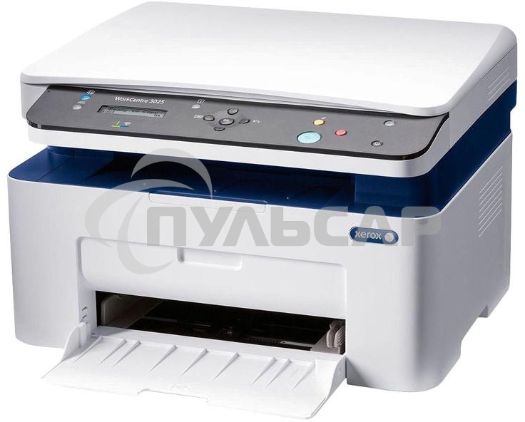 МФУ лазерное Xerox WorkCentre 3025BI (WC3025BI#), A4, ч/б, печ. до 20 стр/мин., скан. до 17 стр/мин. (ч/б) 4 стр/мин. (цвет), 1200 x 1200 dpi (печать) 600 x 600 dpi (скан.), Wi-Fi, USB, Air Print