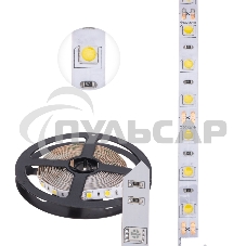 Лента светодиодная 3 м 12 В 5050 4000 К IP23 60 LED/м для БП с клеммами LAMPER