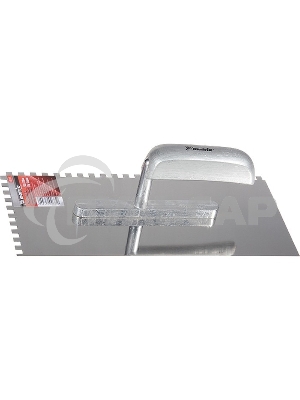 Гладилка Matrix из нержавеющей стали, 280 х 130 мм, деревянная ручка, зуб 6 х 6 мм